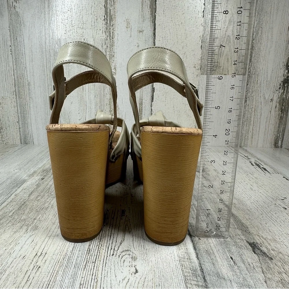 Korks Wedge‎ Sandal Women's 10 Dawson Women's Sandal Faux Leather Platform